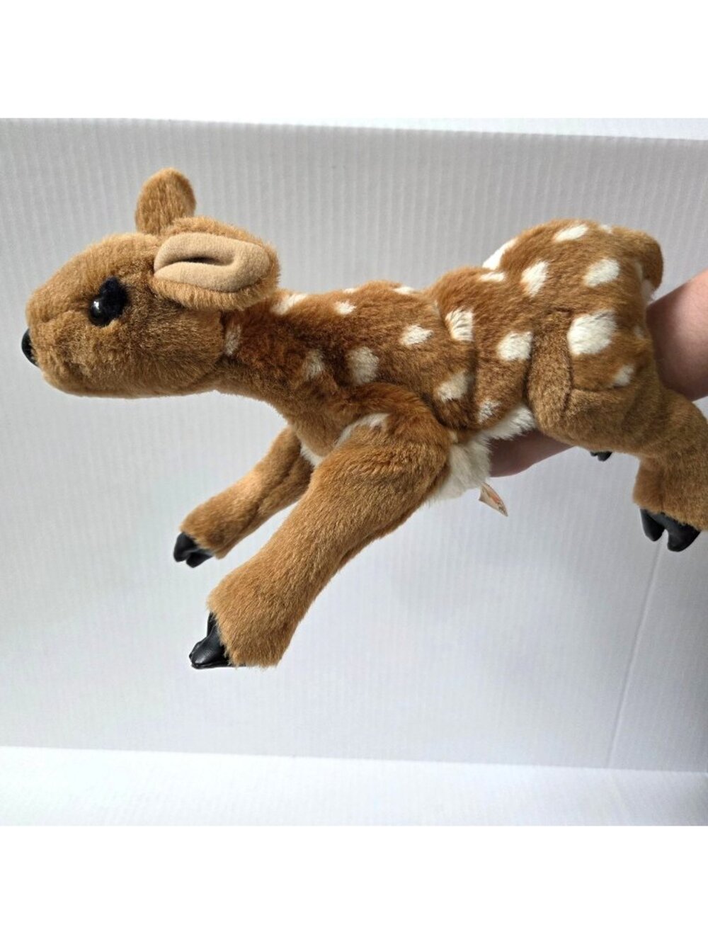 Folkmanis Fawn Baby Deer Puppet Brown White Spots 12" Realistic Plush